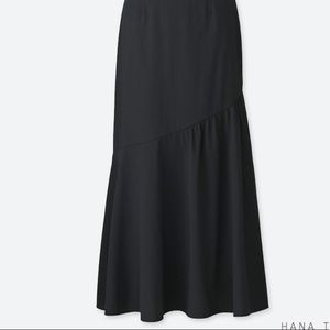 WOMEN SEERSUCKER FLARE LONG SKIRT (HANA TAJIMA)